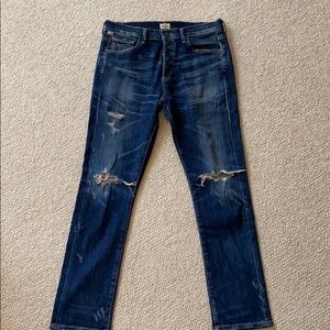 Citizens of humanity Slouchy slim distressed jean